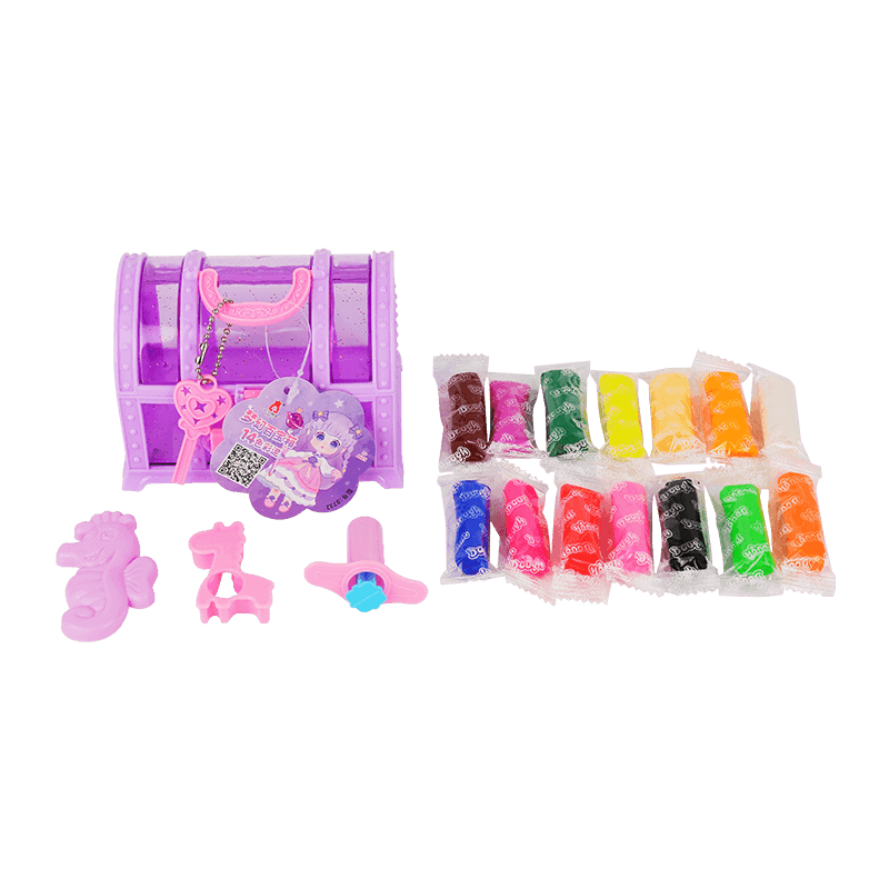 8732 Treasure Chest Colored Clay Set